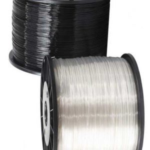 Hilo de poliéster negro/transparente para invernaderos