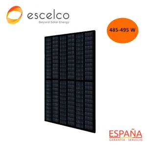 Panel solar ESCELCO 485W Monocristalino 132 células Black