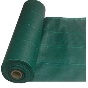 Rollo de malla antihierbas verde
